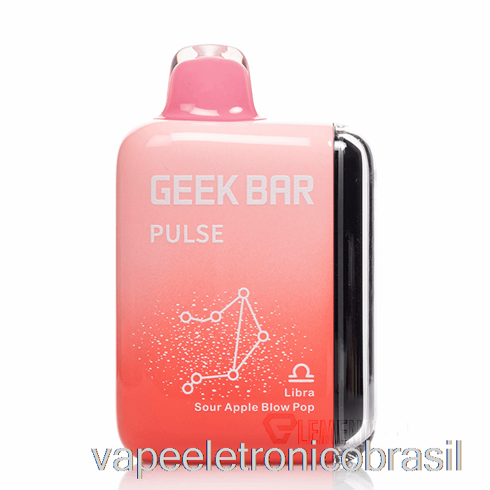 Vape Recarregável Geek Bar Pulse 15000 Descartável Sour Apple Blow Pop